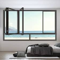 Fenêtre pliante verticale en alliage d'aluminium, insonorisée, coupe-vent, éco-responsable, à faible teneur en carbone, pour usage extérieur, destinée aux distributeurs mondiaux