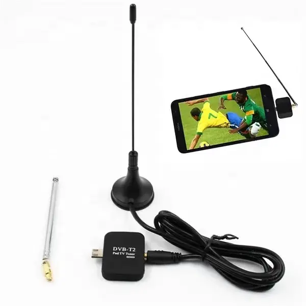 Pasar Amerika Selatan Laris TV Tuner USB Digital Mini untuk Laptop PAD Android Receiver Dvbt2 Mobile