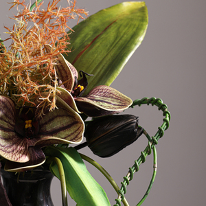 Decorazioni per feste autunnali di lunga durata moderne fatte a mano <span class=keywords><strong>tulipani</strong></span> artificiali Calla foglie di vetro forniture per le vacanze - Product Image 4