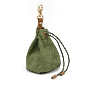 Portable Canvas Pet Training Bag with Collapsible Bowl Practical Dog Training <b>Gift</b> for Travel - Product Image 3