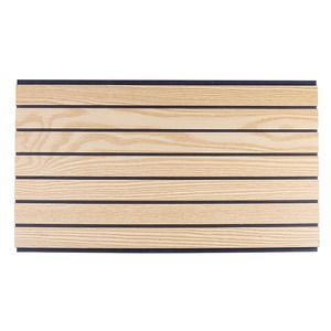 Ánh sáng tường trang trí hai lớp Veneer Acoustic Bảng điều khiển bên ngoài bức tường gỗ Veneer tường Bảng điều khiển nội thất - Product Image 2