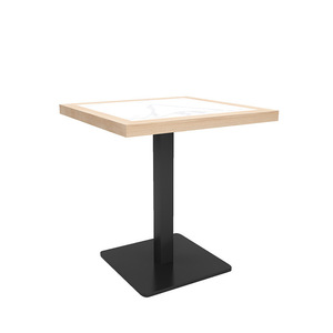 Mesa cuadrada de pizarra comercial de diseño moderno para Bar, cafetería, comedor, <span class=keywords><strong>bistro</strong></span>, tienda de té con leche, mesa pequeña larga de ocio - Product Image 1