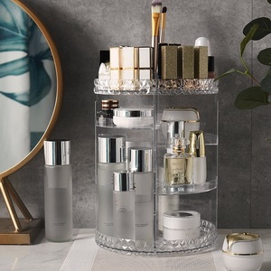 Make-up Organizer 360-Grad-Drehung Klarer Pinsel halter Lippenstift Vanity Cosmetic Jewelry <span class=keywords><strong>Box</strong></span> Make-up Organizer und Aufbewahrung - Product Image 5
