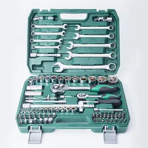 Conjunto de soquete mecânico dr 82 pçs, kit de ferramentas de reparo, 1/4 "e 1/2"