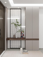 Meuble d'entrée intégré de luxe, meuble de rangement sur mesure pour porche avec grande capacité