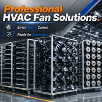 Ventilador Axial Industrial de 20 Pulgadas, Ventilación Controlada por Aplicación, Negro
