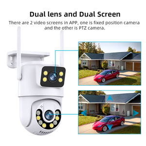 8MP 4K <b>Wireless</b> PTZ Dome Network <b>Camera</b> Dual Lens Wide Angle CMOS Sensor Night Vision WiFi Outdoor Home <b>Security</b> P2P - Product Image 6