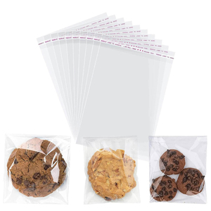 Sacchetti Personalizzati in Cellophane Trasparente BOPP/OPP Quadrati <span class=keywords><strong>per</strong></span> Biscotti/Caramelle/<span class=keywords><strong>Pane</strong></span>/Alimenti - Product Image 1