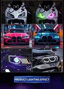 Lampu LED Angel Eye Mobil Cincin <span class=keywords><strong>Halo</strong></span> Iridescent - Lampu Depan Chip Premium Elastis Tinggi DRL 9-30V - Product Image 5