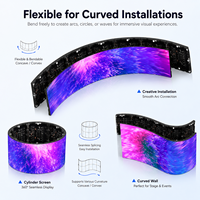 Écran LED flexible P1.25 P1.86 P2 P2.5, module LED souple, panneau circulaire, mur vidéo pliable, panneau d'affichage créatif, prix OEM