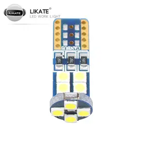 Lkt 완벽한 led 새로운 T10 3030 12SMD 하이라이트 고성능 디코딩 와이드 램프 독서 라이트 번호판 빛 Led W5w canbu