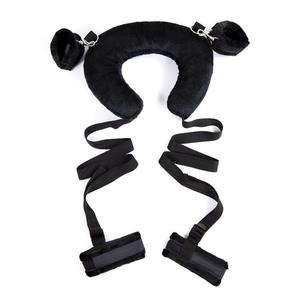 BDSM seks esaret sınırlamalar boyun desteği seks yastık uyluk kısıtlama Sling ayak bileği bilek manşet ayarlanabilir sapanlar yetişkin seks oyuncakları - Product Image 4