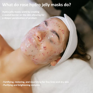 100% Natürliches Bio-Kollagen-Maskenpulver, Vitamin C & Mineralien, Gel-Gesichtsmaske für Aufhellung, Aknebehandlung mit Rosenblättern - Product Image 6