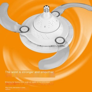 E27 Full Spectrum LED <b>Ceiling</b> Fan with <b>Light</b> & <b>Remote</b>, Retractable Blades, Motor, Memory Function, for Bedroom, Living & Dini - Product Image 3