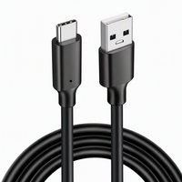 Câble de données USB Type-C PD60W 3A à charge rapide, blindé, 1M, TPE + conducteur en cuivre pur, longueur personnalisable pour lecteur de codes-barres