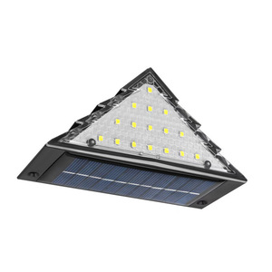 Hejia Solar Panel <b>Led</b> Step <b>Light</b> Triangular Outdoor Waterproof <b>Sensor</b> 6-12 Hours Continuous Lighting Garden Use - Product Image 3
