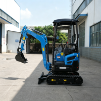 Excavatrice compacte professionnelle CE EPA de 2,5 tonnes avec moteur à essence, excavatrice de 3,5 tonnes et 2 tonnes pour l'agriculture