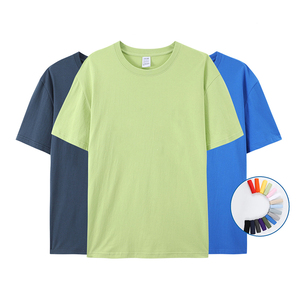 Camiseta Casual de Manga Corta para Hombre, 100% Algodón Premium, Cuello Redondo, Transpirable, <span class=keywords><strong>Color</strong></span> Sólido, para Uso Diario - Product Image 1