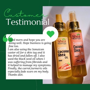 Huile corporelle Shea Tradition biologique naturelle à la carotte et à la noix de coco 100 ml pour tous types de peau - Product Image 6