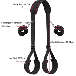 Набор для БДСМ: регулируемые наручники и ножные кандалы для секс-игр, секс-игрушка для взрослых пар - Product Image 3