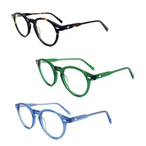 Vente en gros de cadres optiques en acétate, gafas de acétato OEM ODM, lunettes Anti-lumière bleue personnalisées en chine