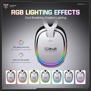 <span class=keywords><strong>Casque</strong></span> de jeu <span class=keywords><strong>sans</strong></span> <span class=keywords><strong>fil</strong></span> ONIKUMA GT805 blanc avec microphone et suppression du bruit, vente en gros d'usine pour <span class=keywords><strong>PS5</strong></span> - Product Image 5