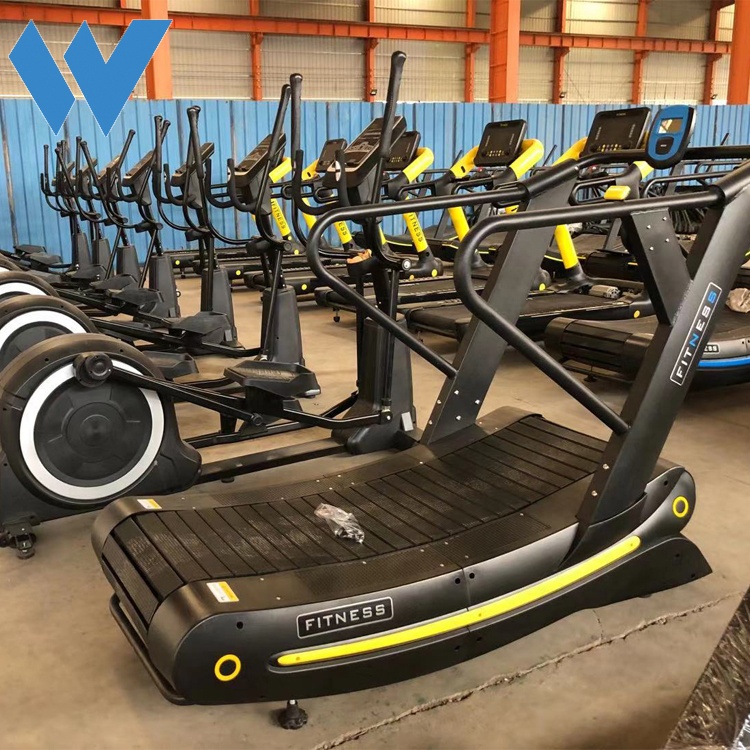 Торговая гарантия, коммерческая самогенерируемая изогнутая беговая дорожка, оборудование для тренажерного зала и фитнеса, Беговая машина для упражнений