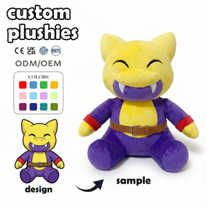 Fábrica de Peluches Personalizados, Mini Gato Sonriente, Personaje de Videojuego, Mercancía de McDonald's <span class=keywords><strong>Happy</strong></span> <span class=keywords><strong>Meal</strong></span>, <span class=keywords><strong>Juguete</strong></span> de Peluche Hoppo - Product Image 1