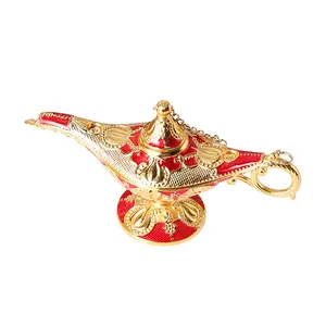 metal zinc alloy enamel aladdin genie lamp for living room decoration gifts