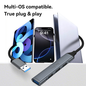 VegGieg Multiport 4 in 1 Type C <strong>HUB</strong> Docking Station USB3.0 4 Port Usb <strong>Hub</strong> <strong>Thunderbolt</strong> 4 Docking Station Function Data <strong>Hub</strong> - Product Image 4