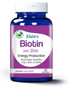 Cápsulas de Gel Suave con Suplemento de Biotina y Zinc |   Vitamina B7 para el Crecimiento del Cabello, Fortalecimiento de Uñas y Salud de la Piel, 30 Cápsulas Blandas - Product Image 1