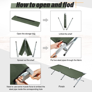Cama Plegable Ultraligera Personalizada al por Mayor, Cama de Camping Plegable Impermeable de Oxford para Exteriores para Adultos - Product Image 4