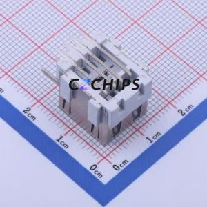 907-221B1011D10200 <b>USB</b> Connector Bent Lead Through Hole Connector Type-<b>A</b> <b>USB</b> <b>2.0</b> Female Right Angle Insert - Product Image 2