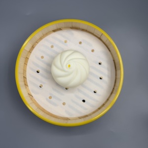 High Temperature Resistant <b>Air</b> <b>Fryer</b> Steaming Paper Perforated Disposable Paper Keep Steamer <b>Basket</b> Clean During Cooking - Product Image 3