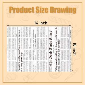 Papier sulfurisé pour Burger News Paper Burger Paper - Product Image 2