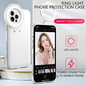 <span class=keywords><strong>2021</strong></span> nuevo Selfie Ring Light up Cover Led iluminado Selfie linterna luminosa funda para iPhone 12/12 Pro - Product Image 6