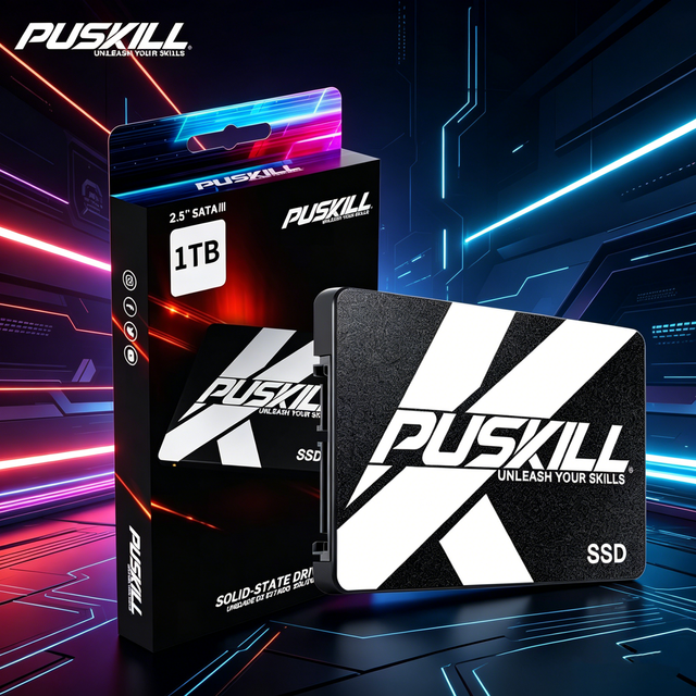 PUSKILL 2.5 Inch SATA III Internal SSD 256GB 512GB 1TB Gaming Solid State Drive for PC Laptop