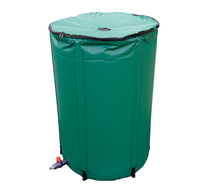 Collecteur d'eau de pluie en PVC abordable et durable de 500 L pour l'irrigation des jardins et le lavage des voitures, réservoir de stockage d'eau de pluie