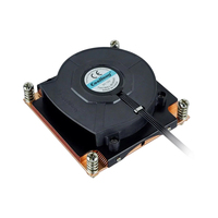 Ultra Thin 21mm CPU Cooler LGA1700 1200 115X Side Flow Blower Fan Heatsink for AIO PC HTPC Industrial Computer Low Profile
