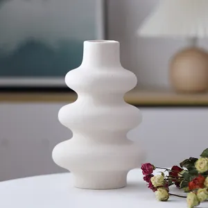 Factory Manufacturing Nordic Flower Vase Creative Modern Ceramic Flower Vase Home Decor