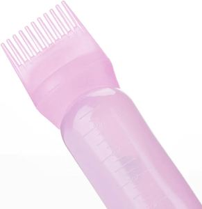 Free Sample 100pcs 120ml HDPE Eco Friendly White Red Purple Salon Hair Comb <b>Brush</b> Applicator <b>Bottle</b> Oil - Product Image 4