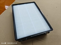 Filtre à air HEPA personnalisé en usine, retient 99,99 % des particules. 97% de la saleté est éliminée jusqu'à 0. 3 microns à l'intérieur du vide