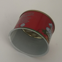 Petites boîtes rondes vides en fer blanc 3 pièces boîtes métalliques boîtes alimentaires emballage pour café sardine poisson
