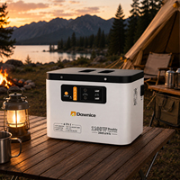 Station d'alimentation portable Dawnice 1200W 2009.6Wh LiFePO4, générateur solaire à onde sinusoïdale pure, alimentation de secours pour la maison, le camping en plein air