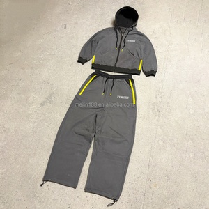 Custom logo Digital Print Hoodie Set Oversized Baggy Sweatpants and Hoodie Set 2 Piece Set <b>Jogging</b> <b>Suit</b> Cotton Casual Sweat <b>Suit</b> - Product Image 1