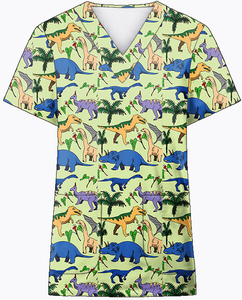 ขายร้อนผู้หญิงพิมพ์ขัดเครื่องแบบการพิมพ์เต็มรูปแบบร้านเสริมสวย<span class=keywords><strong>พยาบาล</strong></span>ขัดด้านบน - Product Image 3