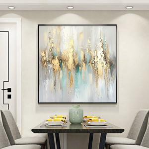 ホテルプロジェクトアートワーク ホームデコレーション モダン抽象北欧風絵画 ウォールアート キャンバス <span class=keywords><strong>3D</strong></span>金箔テクスチャ 手描き油絵 - Product Image 2