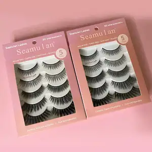 20 mm natürliche 3d flauschige künstliche nerzwimpern 15-18 mm volumen vollstreifen kunstnerz augenwimpern großhandel eigenmarke