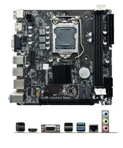 Nouvelle carte mère d'ordinateur <span class=keywords><strong>ITX</strong></span> H61 H81 B75 B85 B450 H310 H510, chipset Intel 1150 1151 1155 1200, 2e-11e génération, double DDR3 DDR4 pour PC - Product Image 3