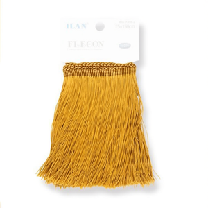 Frangia con nappe Flecoc 15x150cm oro per decorazione abbigliamento - Product Image 2